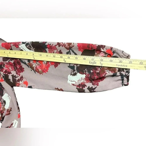 Aritzia Wilfred Morel Floral Off Shoulder Blouse Ss M - Picture 9 of 16